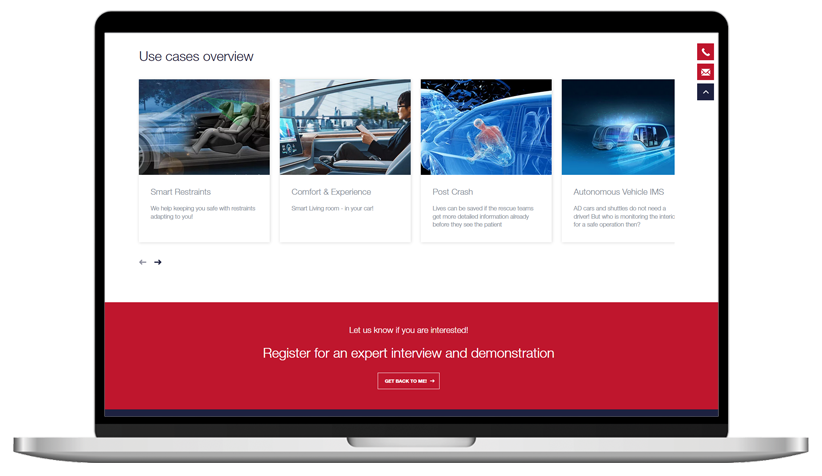 SIMI Automotive Microsite Use Cases