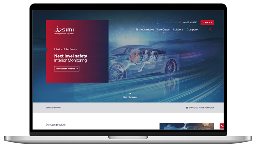SIMI Automotive Microsite Startseite